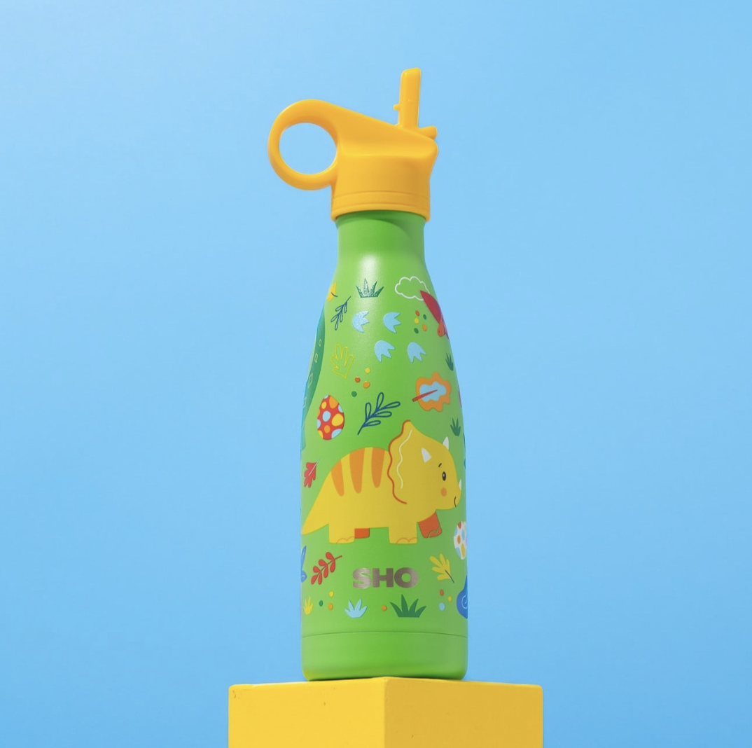 Sticlă termos din oțel inoxidabil, 375ml – Dinosaur