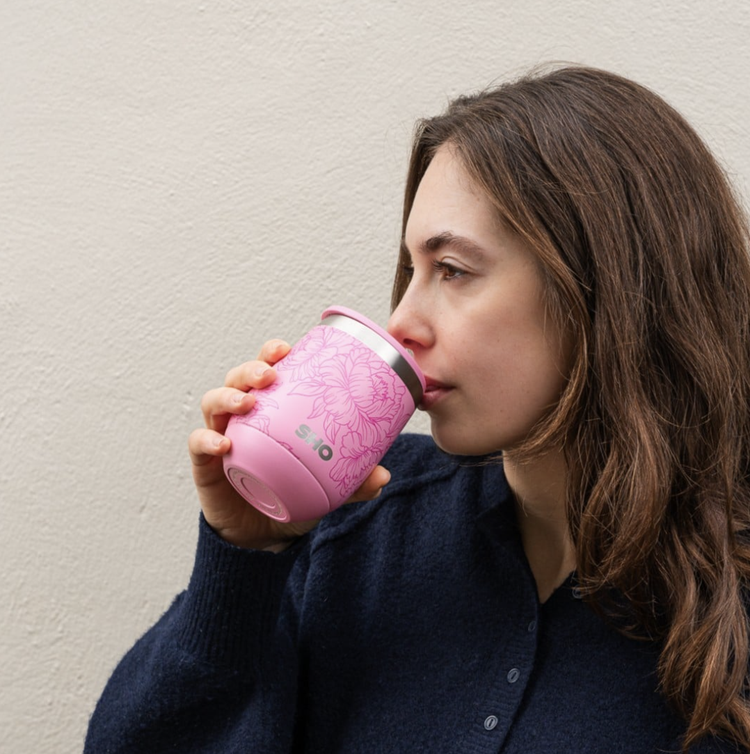 Cană din oțel inoxidabil cu capac, 360ml - Spring