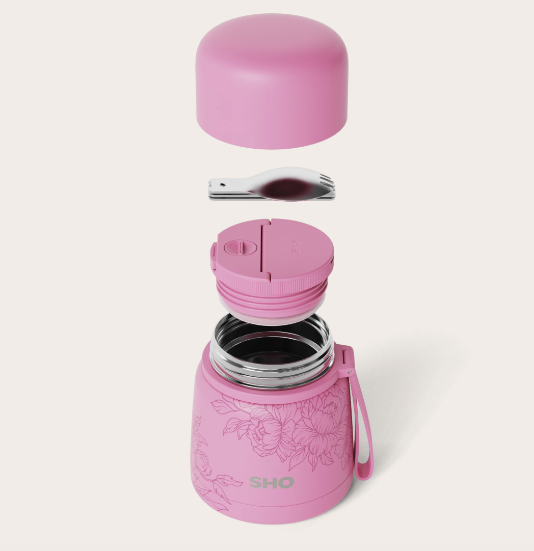 Borcan termic pentru alimente, 400ml, cu tacâm - Spring ends