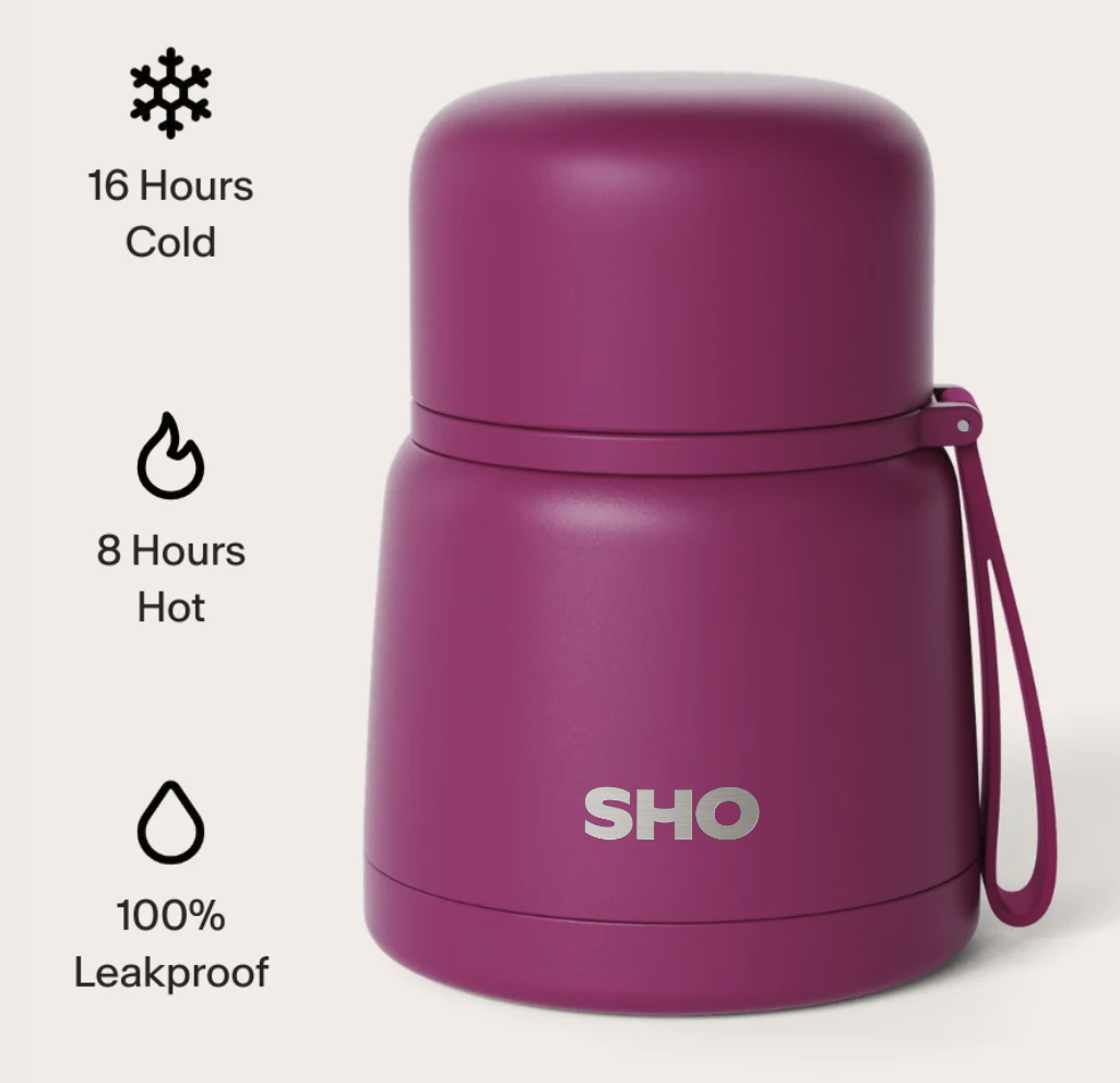Borcan termic pentru alimente, 400ml, cu tacâm - Verry Berry