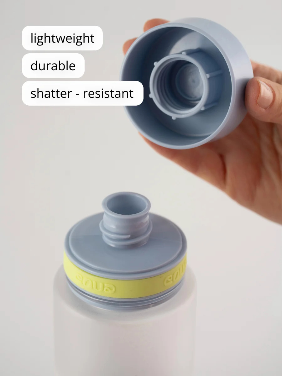 Sticlă cu stickere pentru copii, 600ml, Gri